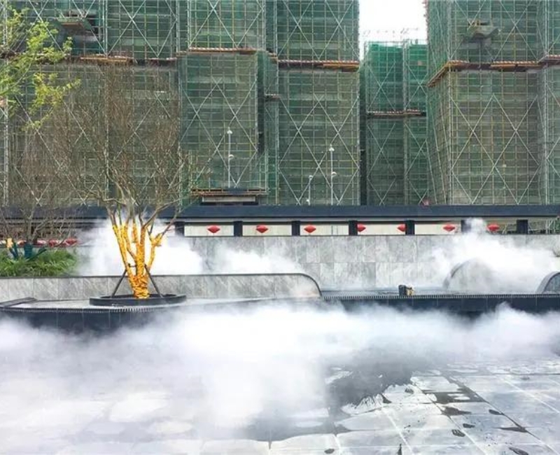 綠化霧森噴霧降塵效果